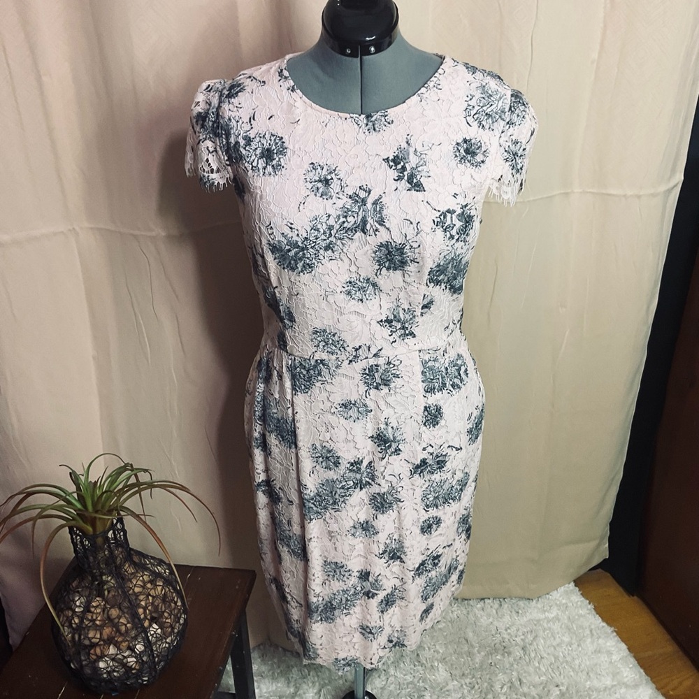 Betsy Johnson Vintage Floral Lace Midi Dress